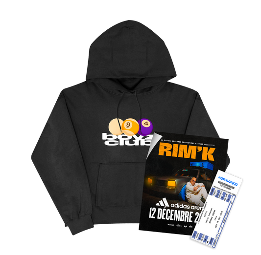 SWEAT-CAPUCHE "8POOL" + PLACE DE CONCERT (OPTION)