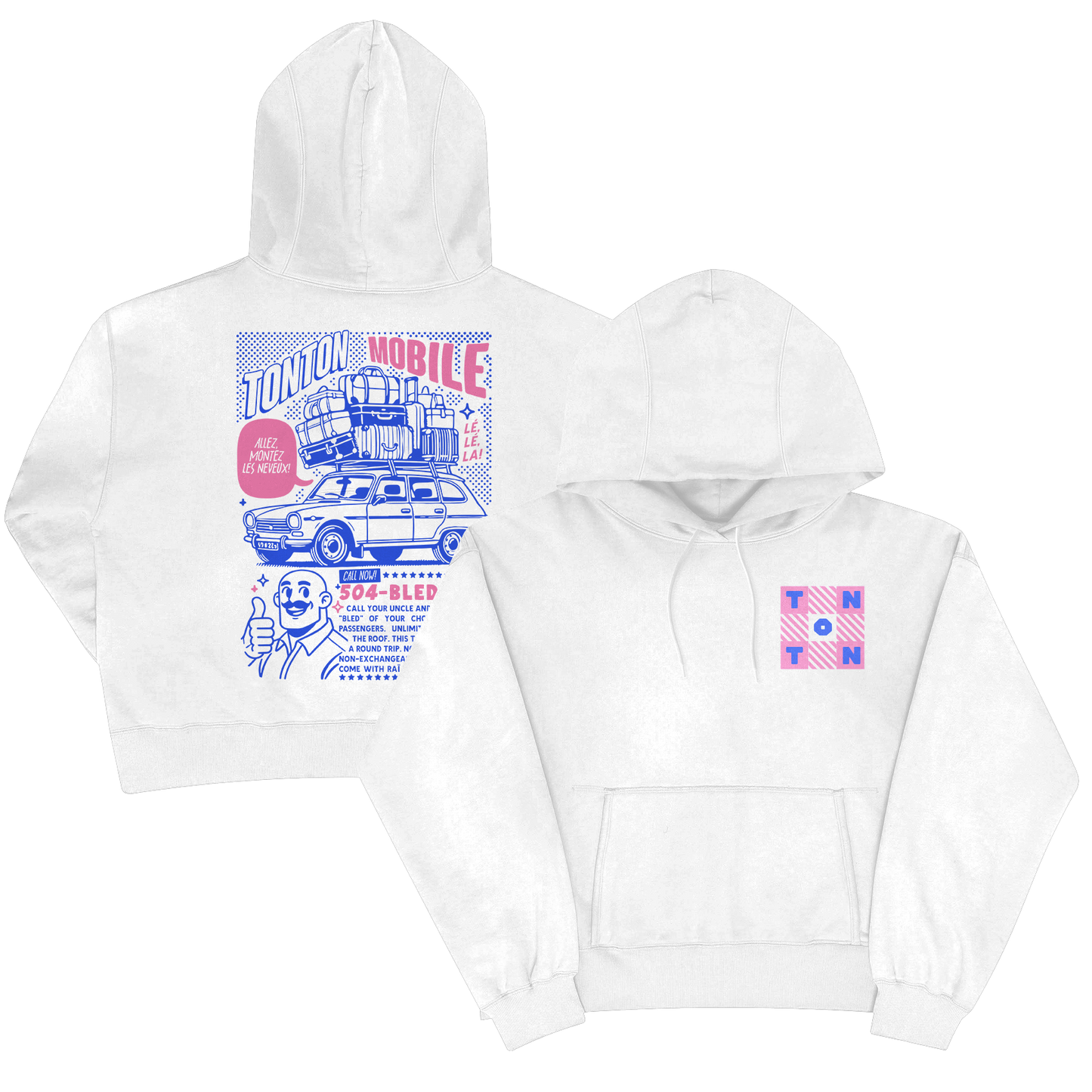 SWEAT-CAPUCHE "TONTON MOBILE" + PLACE DE CONCERT (OPTION)