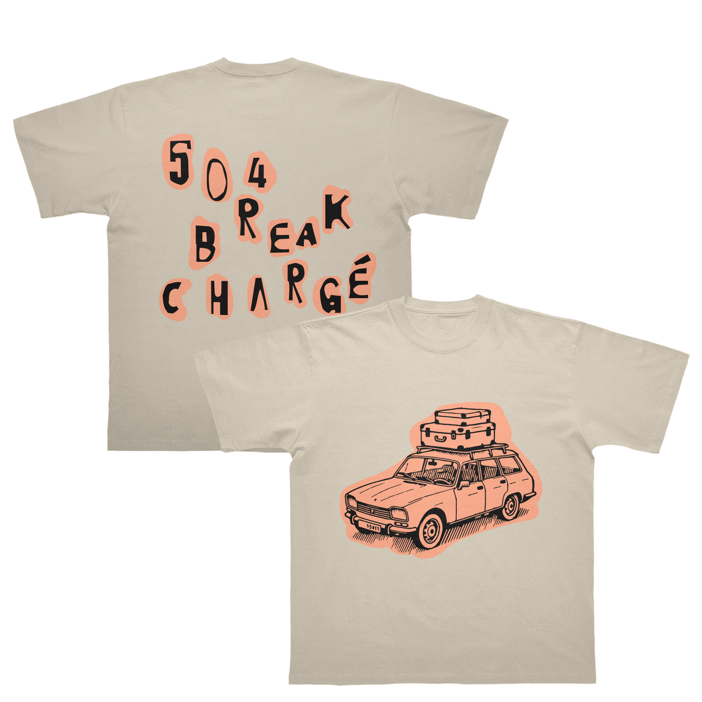 T-SHIRT "504 BREAK CHARGÉ"