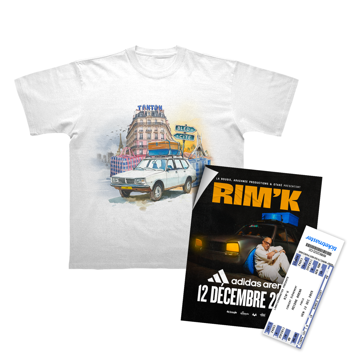 T-SHIRT "TATI BARBÈS" + PLACE DE CONCERT (OPTION)