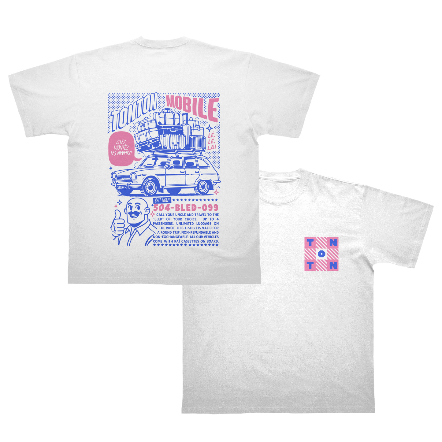T-SHIRT "TONTON MOBILE" + PLACE DE CONCERT (OPTION)