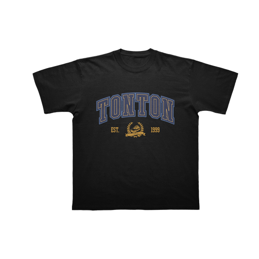 T-SHIRT "UNIVERSITY" NOIR + PLACE DE CONCERT (OPTION)