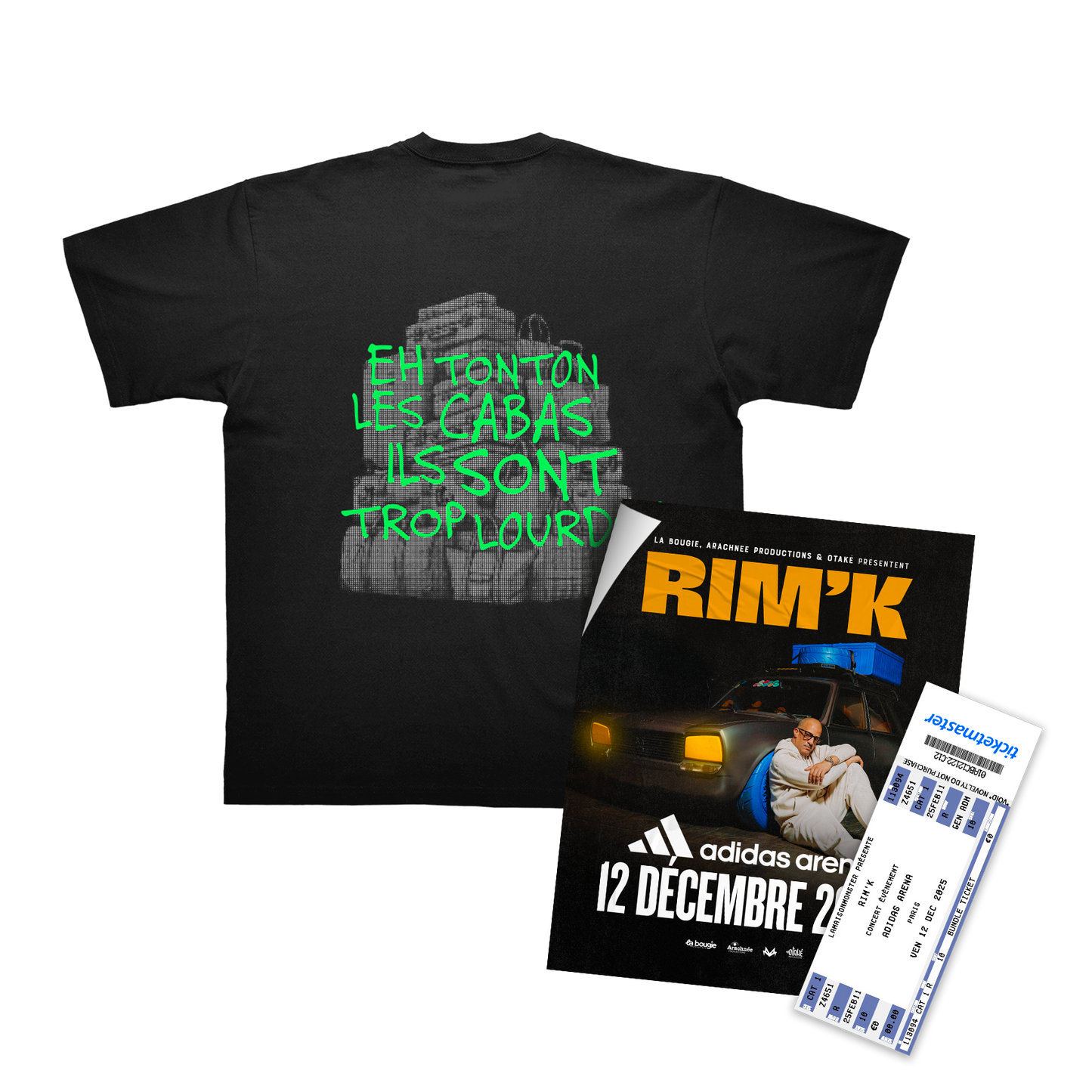 T-SHIRT "ERROR 504" + PLACE DE CONCERT (OPTION)