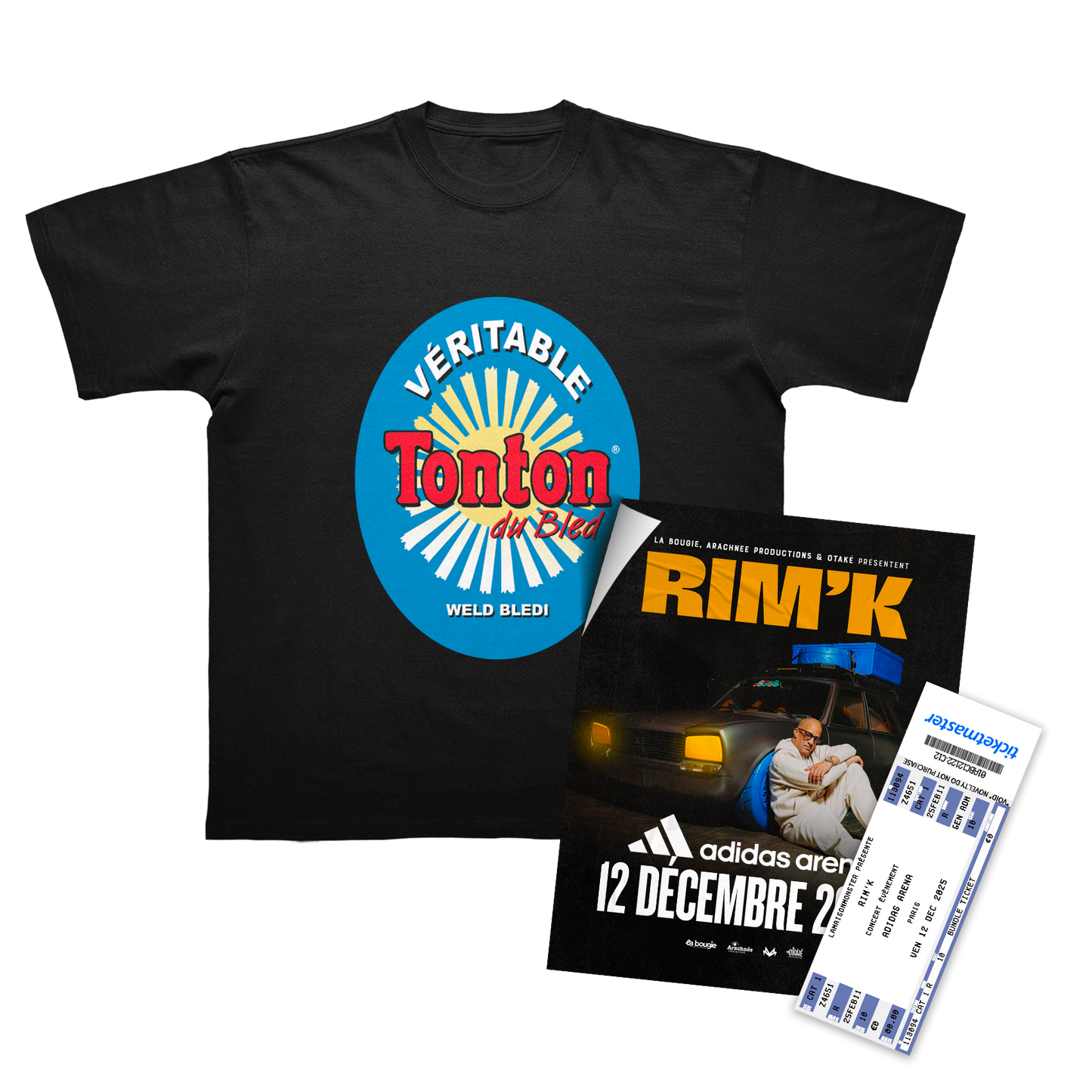 T-SHIRT "GAZOUZ" + PLACE DE CONCERT (OPTION)