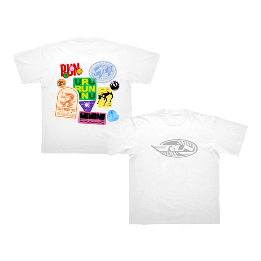 T-SHIRT "RUN" - BLANC